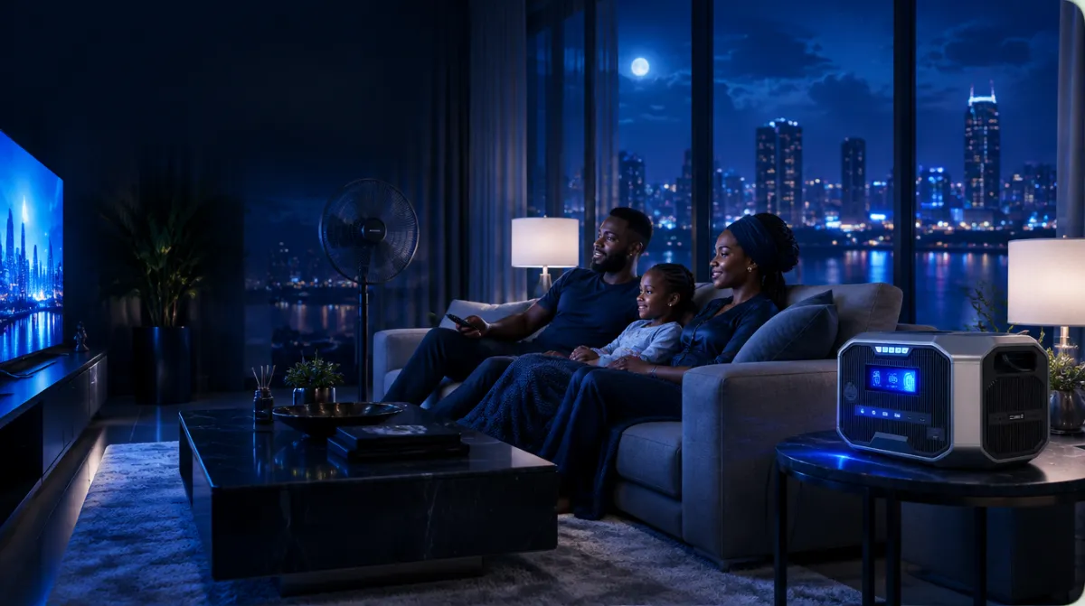 TURSAN power station running a Lagos home in the evening