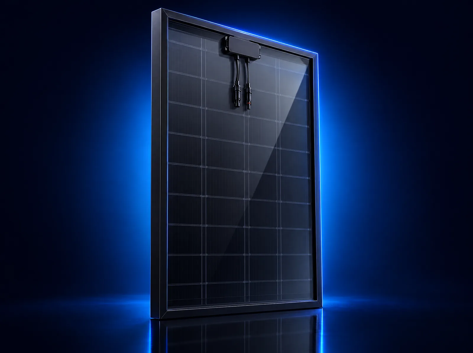 Rear of the Taekmo 650W solar panel with IP68 junction box